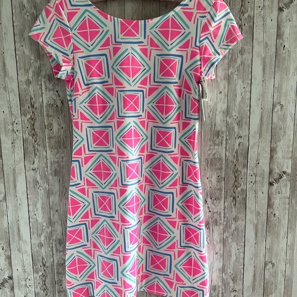 MAHI GOLD Dresses & Skirts - MAHI GOLD Pink and Blue Addie Dress New XS Cape Cod Preppy Nantucket